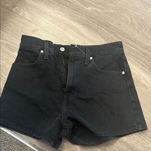 Women’s Black Levy Denim Shorts
